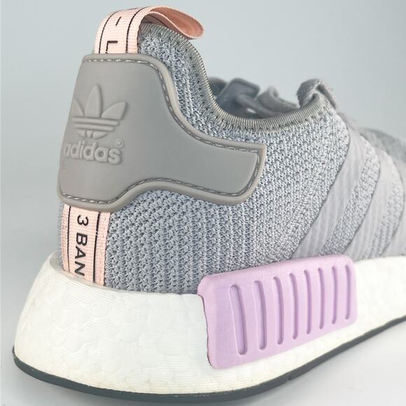 Adidas NMD R1 Running Sneakers Shoes Grey Purple Women 9 - Picture 8 of 15